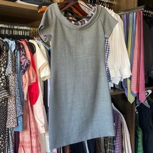 Cheap because I am too lazy to put much effort in. Tory Burch grey work dress